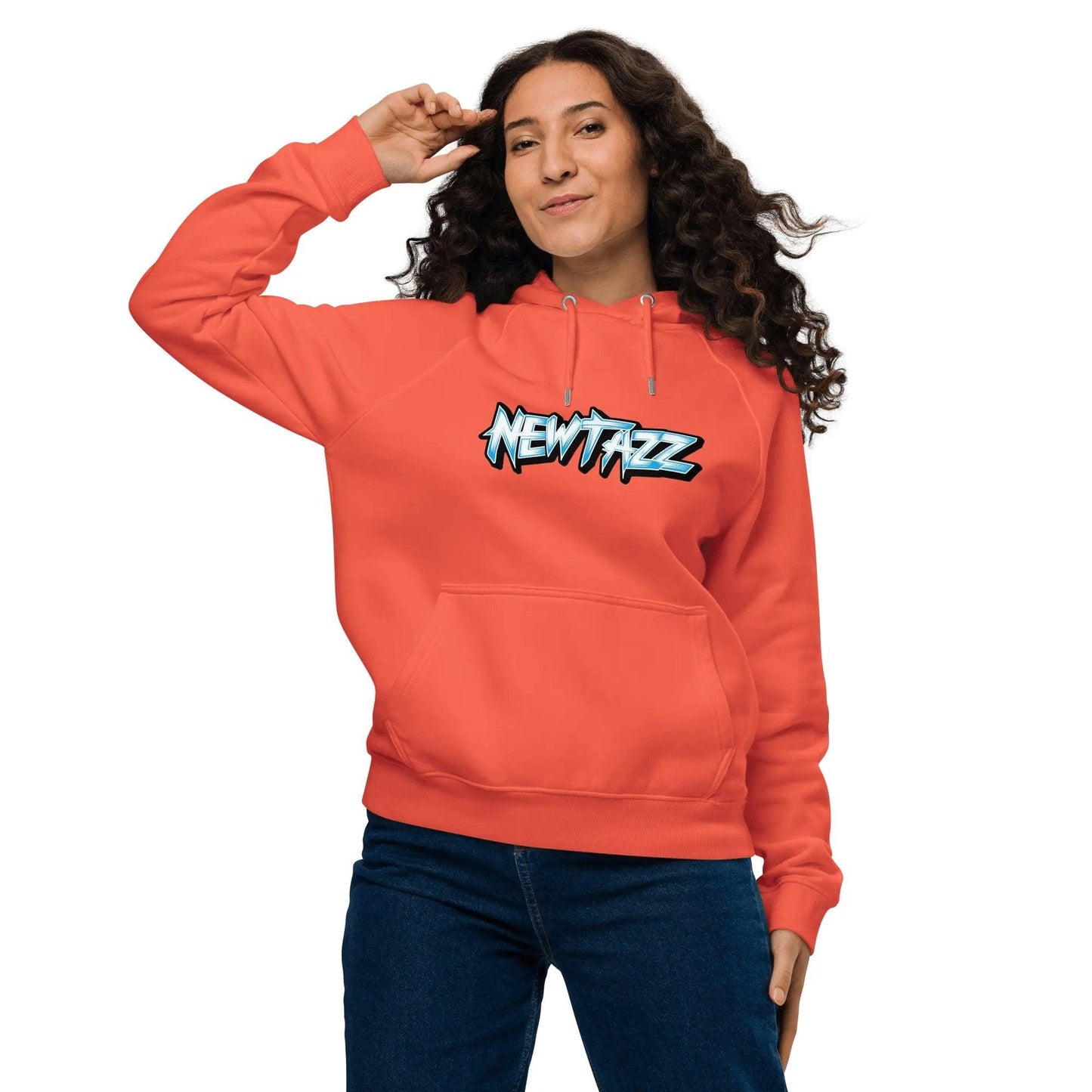 Newtazz | Sweat à capuche écologique Raglan Homme et Femme - Blue Vibes - NEWTAZZ