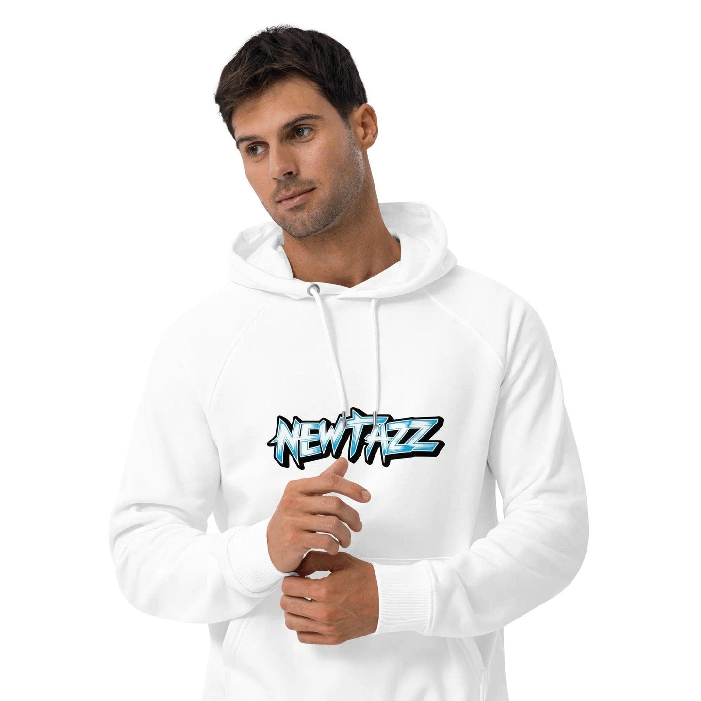 Newtazz | Sweat à capuche écologique Raglan Homme et Femme - Blue Vibes - NEWTAZZ