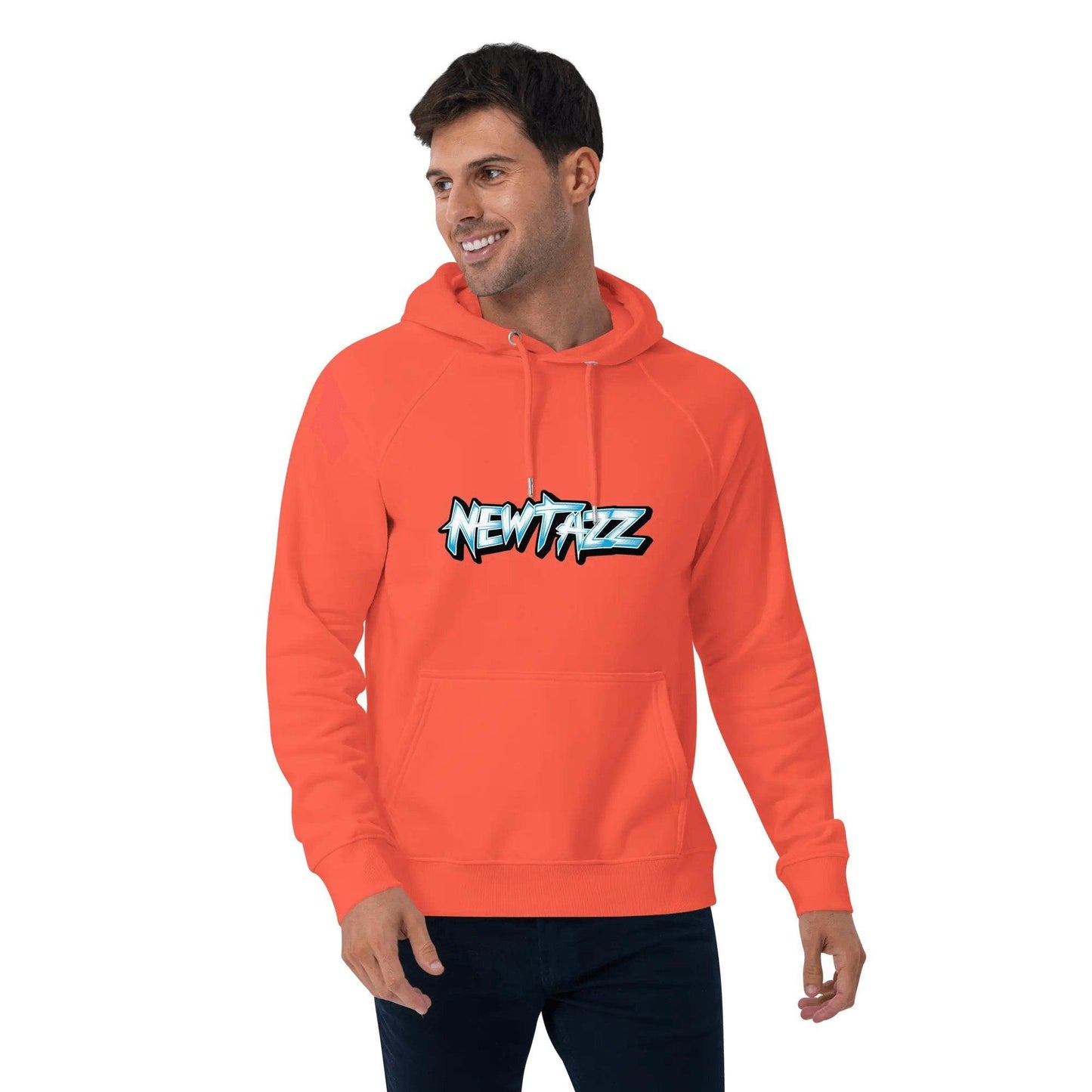 Newtazz | Sweat à capuche écologique Raglan Homme et Femme - Blue Vibes - NEWTAZZ