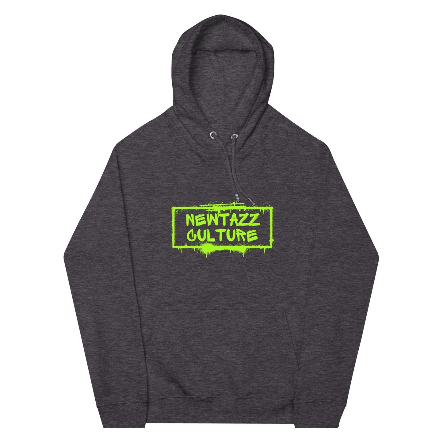 Newtazz | Sweat à capuche écologique Raglan Homme et Femme - Green Flow - NEWTAZZ
