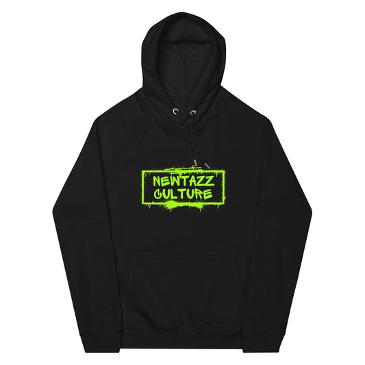 Newtazz | Sweat à capuche écologique Raglan Homme et Femme - Green Flow - NEWTAZZ